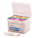 Twin Tip Alcohol Ink Marker Case with Includes 108 Markers