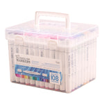 Twin Tip Alcohol Ink Marker Case with Includes 108 Markers