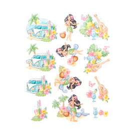 3D Diecut Decoupage Pushout Kit - Yvonne Creations - Happy Tropics -Tropical Holiday