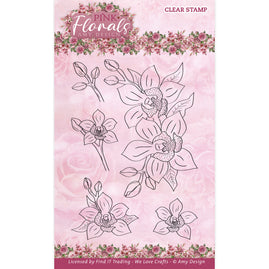 Clear Stamps - Amy Design - Pink Florals - Orchid