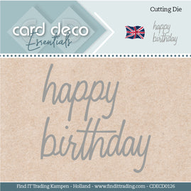 Dies - Vintage Birds - Happy Birthday - Card Deco Essentials