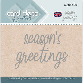 Mini Dies - Christmas in Blues - Season's Greetings - Card Deco Essentials