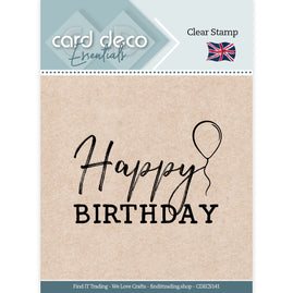 Clear Stamp - Happy Birthday - Card Deco Essentials