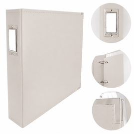 CC VANILLA 12X12 3D Ring Album Faux Leather
