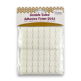 Double Sided Adhesive Foam Dots - 12mm 1mm high 1mm thick - 224 pcs
