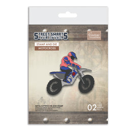 Street Smarts Collection - Stamp & Die - Motocross - 50mm x 50mm | 1.9 x 1.9in