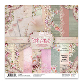 Vintage Tea Collection - 12in x 12in Paper Pad - 305 x 305MM | 12 x 12IN
