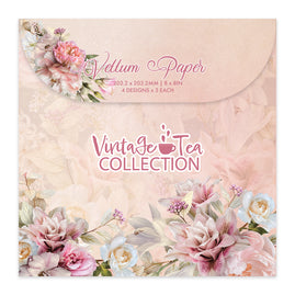 Vintage Tea Collection - 8in x 8in Vellum Paper - 203.2 x 203.2MM | 8 x 8IN