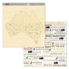 Australia The Lucky Country - Double Sided Patterned Paper 5