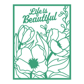 Parkside Crafts - Cutting Die - Life is Beautiful (2pc)