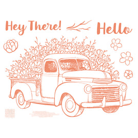 Colourful Moments SPRING TRUCK Clear stamp