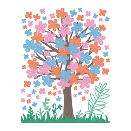 Colourful Moments Layered SPRING TREE Cutting Die