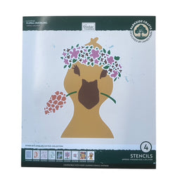 Colourful Moments FLORAL DUCKLING Stencil Set 4pce