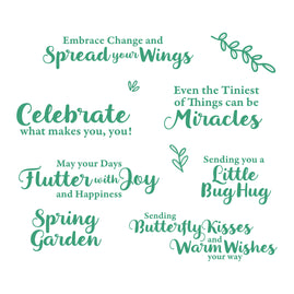 Colourful Moments SPRING SENTIMENTS Clear stamp