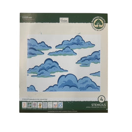 Colourful Moments CLOUDY SKY Stencil Set 4pce