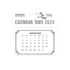 2025 Calendar tabs - 10 pads January - December 2025