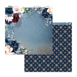 Blues by You - Double Sided Patterned Paper 7 (5pc)