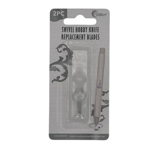 CC Swivel Hobby Knife Replacement Blades Pk2
