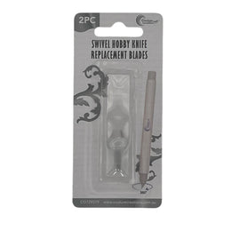 CC SWIVEL HOBBY KNIFE REPLACEMENT BLADES PK2