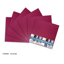 CC GARNET RED Pearl Shimmer Textured Cardstock - 12x12 (210gsm) - 6 Sheets