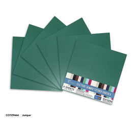 CC JUNIPER GREEN Pearl Shimmer Textured Cardstock - 12x12 (210gsm) - 6 Sheets