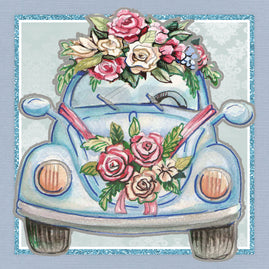 Dotty Designs Diamond Cards - Wedding Car