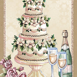 Dotty Designs Diamond Cards - Wedding Cake