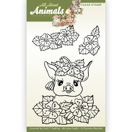 Clear Stamps - Precious Marieke - All About Animals - Pig