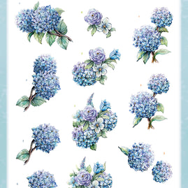 3D Push Out - Yvonne Creations - Blooming Blue - Hydrangea