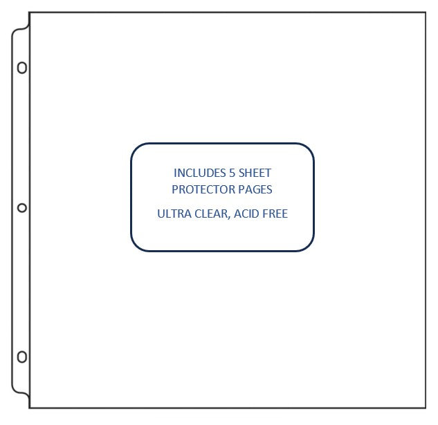 CC Faux Leather 12X12 3D Ring Album RED