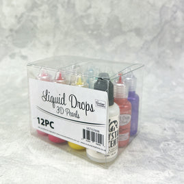 * Liquid Drops 3D Pearls - String of Pearls (11pc) + 3D Crystal Accents (30ml)