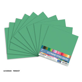 CC Textured Cardstock - 12x12 - Peridot (250gsm) - 10 Sheets