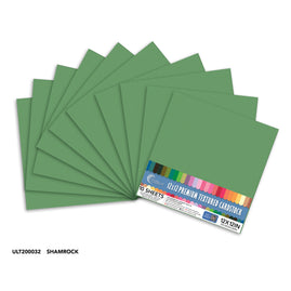 CC Textured Cardstock - 12x12 - Shamrock (216gsm) - 10 Sheets