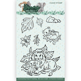 Clear Stamps - Yvonne Creations - Young and Wild - Lion