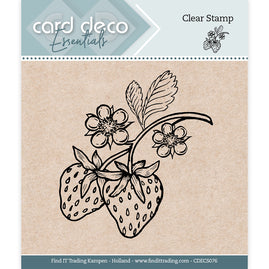 Card Deco Essentials - Clear Stamps - Strawberry