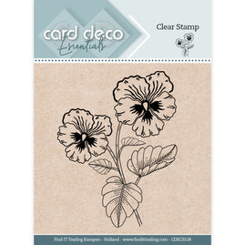 Card Deco Essentials Clear Stamps - Purple Passion - Pansy