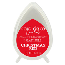 Card Deco Essentials Fast-Drying Pigment Ink Pearlescent Christmas Red