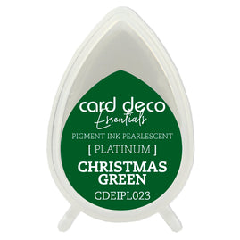 Card Deco Essentials Fast-Drying Pigment Ink Pearlescent Christmas Green