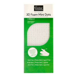 Adhesive - 3D Foam - White - Mini Dots (360 pcs)