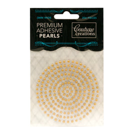 Adhesive Pearls - Glamorous Gold (3mm - 206pcs)