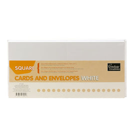 Card + Envelope Set - White Square (50 Sets)