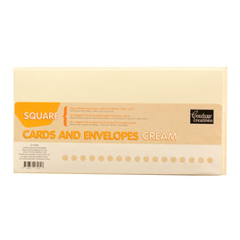 Card + Envelope Set - Cream Square (50 Sets)