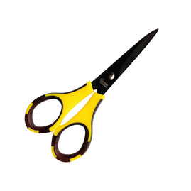 Scissors - Yellow + Black - Teflon Non Stick Blades (5.5in - 1.5mm thick)