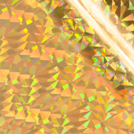Foil - Gold  (Iridescent Triangular Pattern) - Heat activated