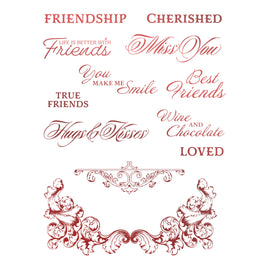 x Stamp Set - Blooming Friendship - Cherished Friends (12pc)