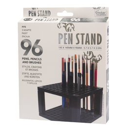 Pen Stand - Fits 96 Pens/ Pencils/ Brushes (145 x 145mm x 90mm)