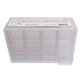 Plastic Drawers - 16 compartments (269 x 233 x 193mm)