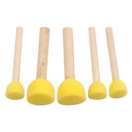 Sponge Brush Set (2 Large, 3 Small)