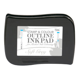 *Stamp and Colour Outline Ink Pad for Alcohol Ink Colouring - Soft Grey