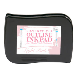 *Stamp and Colour Outline Ink Pad for Alcohol Ink Colouring - Light Pink